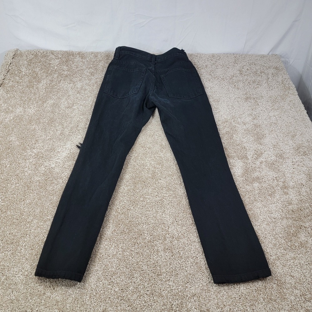 JBD Distressed‎ Black Denim Jeans Ripped High Waist Casual Pants Size 24 - Picture 8 of 8